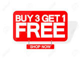 Buy 3, Get 1 Free Fall Web Specials from Sept 1st to Oct 31st